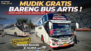 BUS MUDIK LEBARAN GRATIS FULL TELOLET   HSI TRANS Sultan Gresik [upl. by Lyndsey]