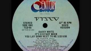 Barry White  ITS ECSTASY WHEN YOU LAY DOWN NEXT TO ME [upl. by Corbin]