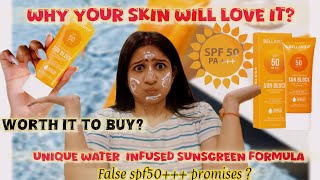 Best sunscreen for oily acne prone or combination skin  Dermatologically tested  bellavitaorganic [upl. by Dulcinea]