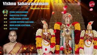 Sri Vishnu Sahasranamam  Maalola Kannan  Juke Box [upl. by Aiyekal11]