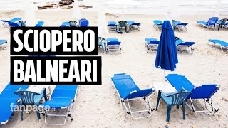 Sciopero balneari 9 agosto cosa sta succedendo e perché il governo rinvia il tema delle spiagge [upl. by Garratt638]