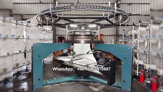 single jersey open width circular knitting machinecircularknittingmachine [upl. by Russon]