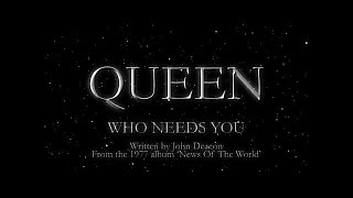 Queen  Who Needs You Official Lyric Video [upl. by Rica]