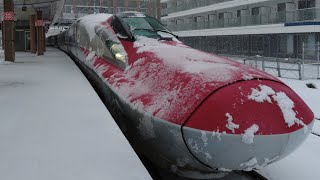 Riding the Japanese Fastest Bullet Train on a Big Freezing day [upl. by Auguste]