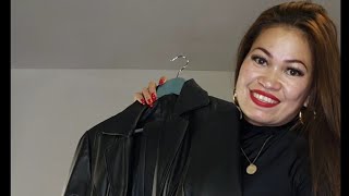 GRWM LEATHER JACKETCOAT REVIEW  STYLING  Lerma Brijana [upl. by Woodie]