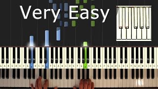 Flea Waltz  Flohwalzer  Piano Tutorial Esay  How to play  Synthesia [upl. by Kcirdderf579]