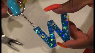 Resin Keychains Tutorial  First Time Making Resin Keychains I Period Six Designs [upl. by Osithe]