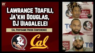 Lawrance Toafili Jakhi Douglas DJ Uiagalelei Cal Postgame Interview  FSU Football  Warchant [upl. by Nichols]