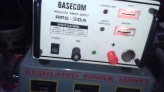 4F1KJA Restored BASECOM and Steady Volt Regulated Power Supply [upl. by Emee]