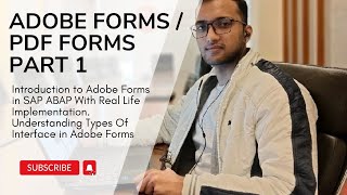 81 Introduction to Adobe Forms  PDF Forms in ABAP Programming Types Of Interface in Adobe Forms [upl. by Newkirk]