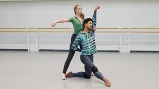 The Royal Ballet rehearse The Cellist [upl. by Gladwin819]