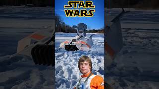 Rc Drone Star Wars Snow Speeder takes down Giant inflatable ATAT 🤯🤯 Drone starwars rc shorts [upl. by Etka718]