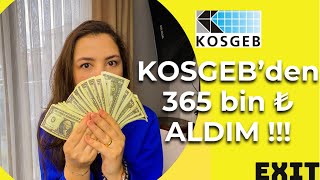 KOSGEB 365000 ₺ desteğini aldım  Hibe ŞARTLARI neler  Nasıl alınır  Girişimcilik desteği [upl. by Nuajed]