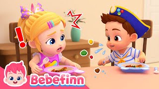 Good Manners  EP95  Learn Healthy Habit  Etiquette Lesson for Kids  Bebefinn Nursery Rhymes [upl. by Ivatts]