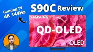 Samsung QDOLED  S90C Review  4K 144Hz Display  2023 [upl. by Lewanna]