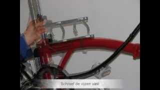 Brompton met een Crystalyte kit montage [upl. by Lewak]