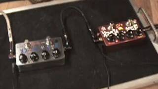 Zvex box of ROCK guitar effects pedal shootout Vexter vs Handpainted version [upl. by Assetnoc66]