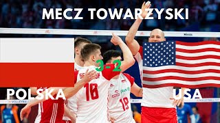 Polska  USA  Mecz Towarzyski  Siatkówka Mężczyzn  Skrót Meczu [upl. by Ahsened]