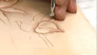 Carving a Leathercraft Leaf  Part 5 [upl. by Yecnuahc794]