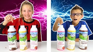 Twin Telepathy Milkshake Challenge [upl. by Dranek]