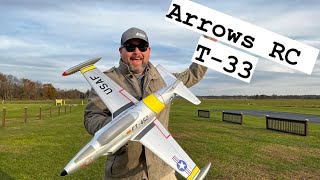 Arrows RC 50mm T33 Hand Launch Jet Pilot Ryan [upl. by Ruggiero442]