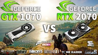 RTX 2070 vs GTX 1070 Test in 9 Games [upl. by Casteel]