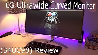 LG Ultrawide Curved Monitor 34UC98 Review [upl. by Salli]