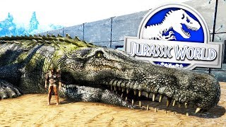 NUEVO RECINTO DEL CAIMÁN GIGANTE PREHISTÓRICO MAS GRANDE PURUSSAURUS JURASSIC WORLD 2 ARK [upl. by Joses]