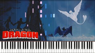 Romantic Flight  How to Train Your Dragon Piano Cover  Sheet Music [upl. by Skill714]