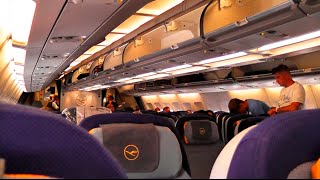 Lufthansa A340300 long haul inflight experience  Part 13 [upl. by Alisander]