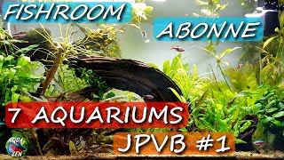 Visite abonné avec 7 AQUARIUMS  JIRAI PRÉSENTER VOS BACS 1 Aquariophilie by Aquazen [upl. by Aniger]