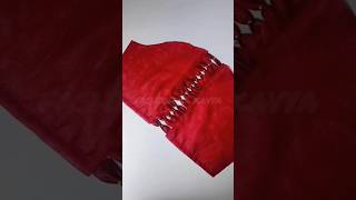 How to cutting amp stitching this beautiful blouse sleeve design sewingtutorial sewinghacks shorts [upl. by Ahsinek]