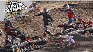 Motocross Fights amp Crazy Crashes Insane Day at Mini Os [upl. by Llednew]