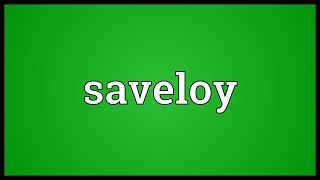 Saveloy Meaning [upl. by Eednac]