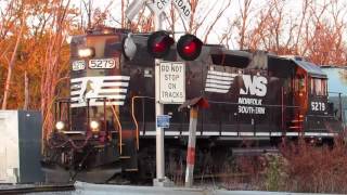 NS 5279 Switching November 2016 Gibbstown and Crossing at Bridgeport New Jersey [upl. by Ahsitahs]