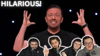 Ricky Gervais Politically Incorrect Jokes Reaction SAVAGE [upl. by Brana]