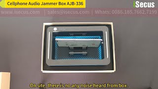 AJB336 Cellphone Audio Jammer Box Ultrasonic Microphone Jammer 100 Block Recording [upl. by Nnylirak]