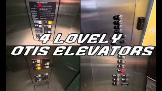 4 Lovely otis hydraulic elevators in edmundston NB CA [upl. by Atila]