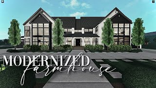 Bloxburg Modernized Vintage Farmhouse  No Large Plot  Large Realistic House Build [upl. by Essirahs224]