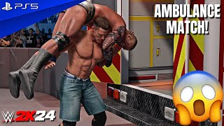 WWE 2K24  John Cena vs Randy Orton  Ambulance Match at SummerSlam  PS5™ 4K60 [upl. by Kinghorn392]