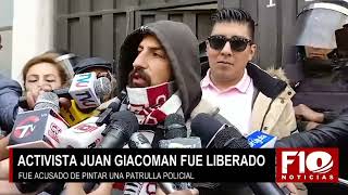 Policía no pudo demostrar que activista pintó una patrulla y fue liberado [upl. by Nnaj674]