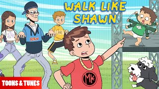 Walk Like Shawn 🎵 Music Video Animated in the FGTeeV Books Style [upl. by Lenad]