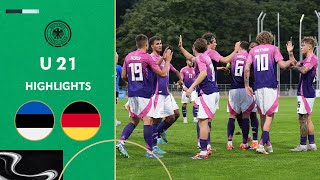 Adeyemi amp Co sweep Estonia away  Estonia vs Germany 110  Highlights  Under21 EURO Qualifier [upl. by Enahc862]