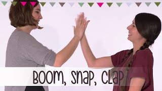 Boom Snap Clap  Klatschspiele Anleitung Kinderlieder [upl. by Alya928]