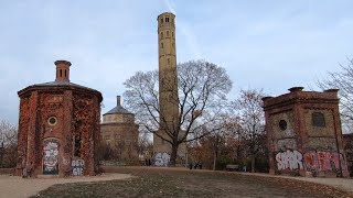 Berlin  Walking from Volkspark Friedrichshain along the Wasserturm to Eberswalder Straße 1440p60 [upl. by Yentyrb]