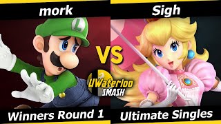 UWaterloo SSBU S23w12 Winners Round 1  mork Luigi vs Sigh Peach [upl. by Erlene423]