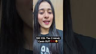 SSC CGL Tier 2 Admit Cards out‼️🤩 SSC CGL 2023 Tier 2 Admit Card Status ER  English with Ananya [upl. by Isabea577]