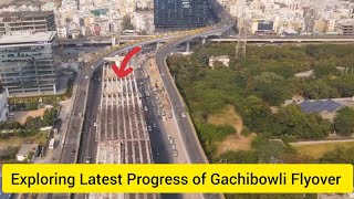 Exploring Latest Progress of Gachibowli Flyover  Gachibowli Flyover Updates  Hyderabad Roads [upl. by Dareen]