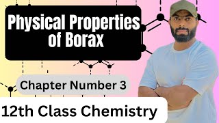 Physical properties of borax  ch3  12th class chemistry [upl. by Aihsatsan]