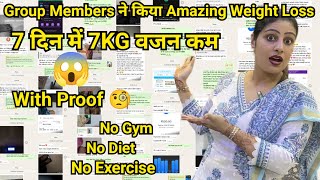 7Kg Weight Loss in 7 Days 😲Weight Loss diet plan from Morning to NightFAT to FIT weightloss [upl. by Neelloc]